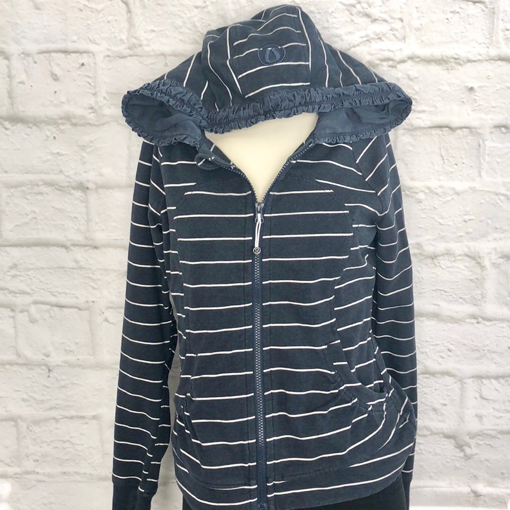 Lululemon Striped Navy Hoodie Size S